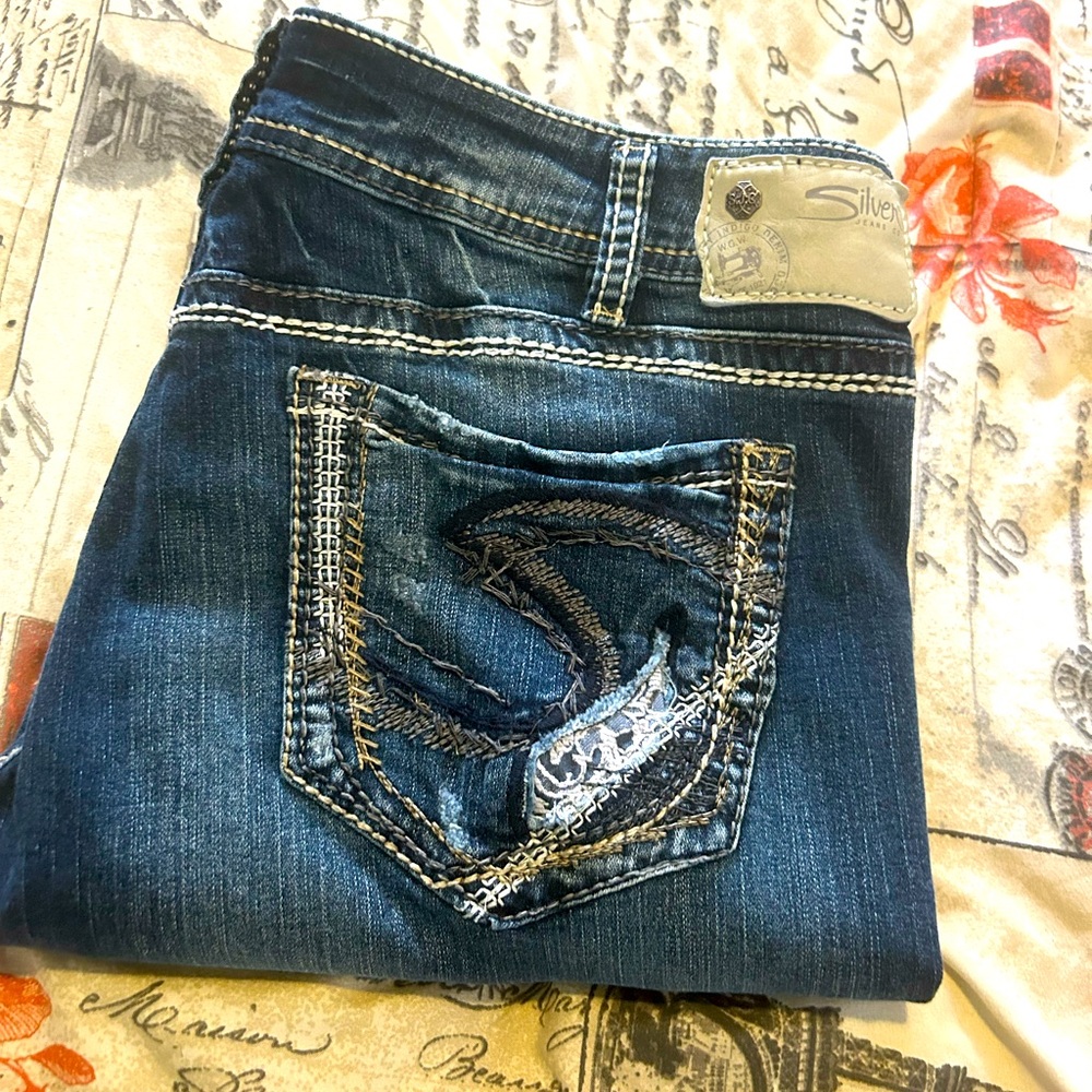 Silver Jeans Slim Boot long 34/33 Stretch Womens (Great Condition)